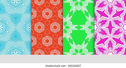 set of Lace seamless pattern. floral ornament. Creative Vector illustration. for design invitation, background, wallpaper