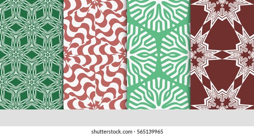 set of Lace seamless pattern. floral ornament. Creative Vector illustration. for design invitation, background, wallpaper