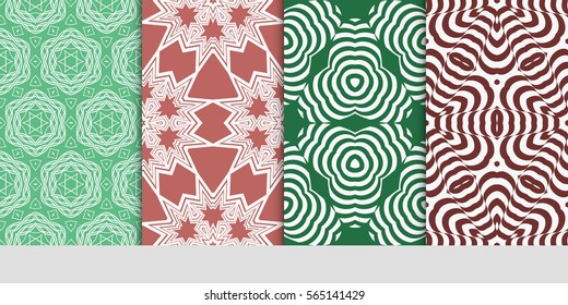 set of Lace seamless pattern. floral ornament. Creative Vector illustration. for design invitation, background, wallpaper