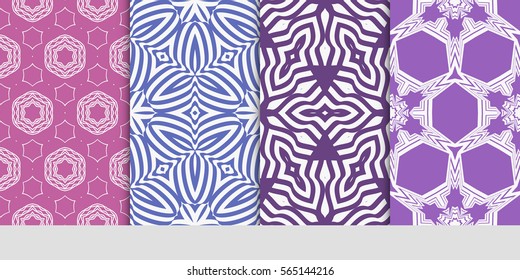 set of Lace seamless pattern. floral ornament. Creative Vector illustration. for design invitation, background, wallpaper
