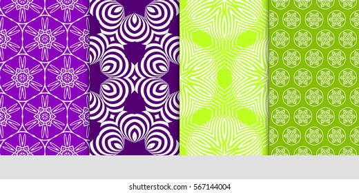 set of Lace seamless pattern. floral ornament. Creative Vector illustration. for design invitation, background, wallpaper