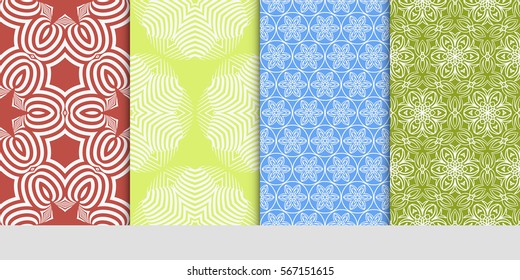set of Lace seamless pattern with floral ornament. Creative Vector illustration. for design invitation, background, wallpaper