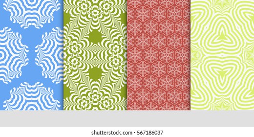 set of Lace seamless pattern with floral ornament. Creative Vector illustration. for design invitation, background, wallpaper