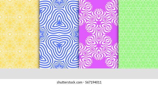set of Lace seamless pattern. floral ornament. Creative Vector illustration. for design invitation, background, wallpaper