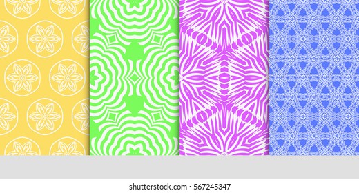 set of Lace seamless pattern. floral ornament. Creative Vector illustration. for design invitation, background, wallpaper