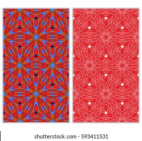 set of Lace seamless pattern. floral ornament. Creative Vector illustration. for design invitation, background, wallpaper