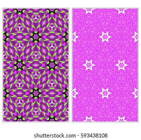 set of Lace seamless pattern. floral ornament. Creative Vector illustration. for design invitation, background, wallpaper