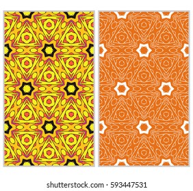 set of Lace seamless pattern. floral ornament. Creative Vector illustration. for design invitation, background, wallpaper