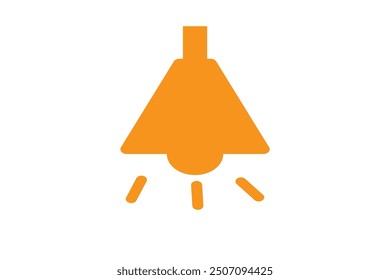 Set of Lamp icon collection with circle. Lamp symbol with white background. Vector Illustration.
