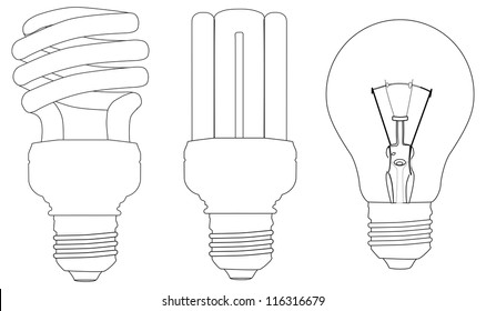 set of lamps