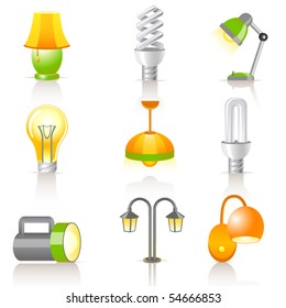 set of lamps