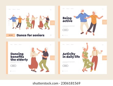 Startseite für Tanzstudio mit Schulungen und Kursen für ältere Menschen