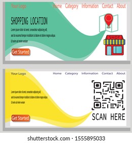 Set of Landing page design templates for marketing. Easy to edit and customize. Modern Vector illustration concepts for websites.editable text