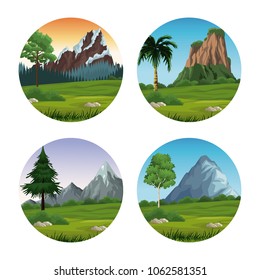Set of landscapes