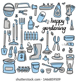 Set of landscaping Related Vector Line Icons. Includes such Icons as plants, horticulture, lawn, trees, gardening and other