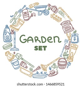 Set of landscaping Related Vector Line Icons. Includes such Icons as plants, horticulture, lawn, trees, gardening and other