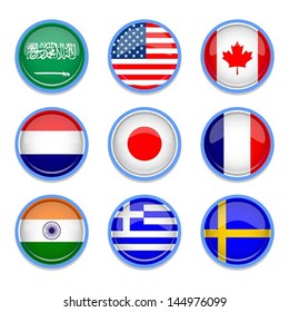 set of language icon, vector