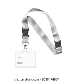 Lanyard Id Card Vector Illustration Isolated Stock Vector (Royalty Free ...