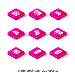 Configure el portátil con casa y alarma inteligentes, teléfono móvil, casa bajo protección, wi-fi para el hogar inteligente, reloj, temperatura del monitor de computadora e icono. Vector