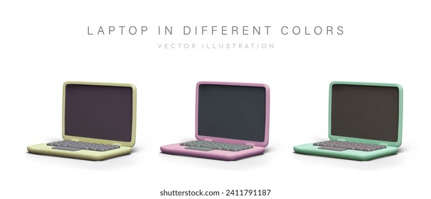Juego de laptops con pantalla negra. Amortización de oficinas y equipos personales