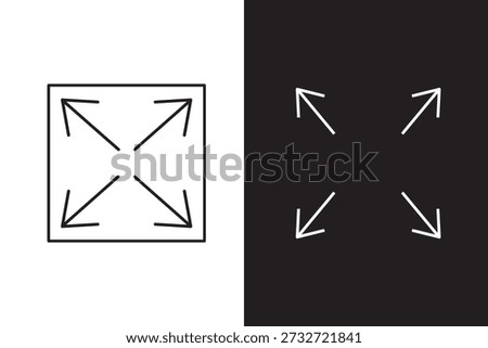 Set of Large capacity icon. video full screen size line icon. extend screen sign. capacity icon filled flat sign concept for web design.