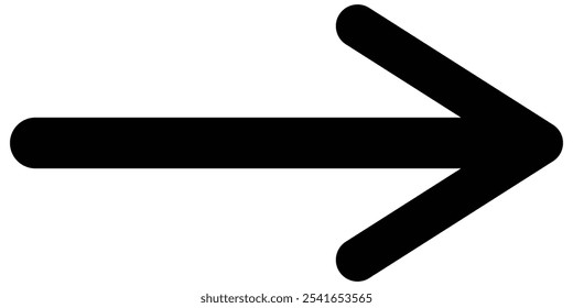 set of large size  long black arrow. big black  long arrow icon in isolate background eps 10.