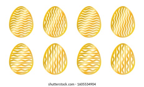 Set of laser cut for print design. Seasonal nature background. Cute vector illustration. Happy easter vector egg. Easter holiday symbol. Ornament decoration. Holiday decoration. Laser cut template.