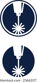 un conjunto de iconos láser