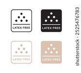 set of latex free icon graphic design illustration isolated white background