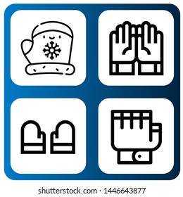 Set of latex icons such as Gloves , latex