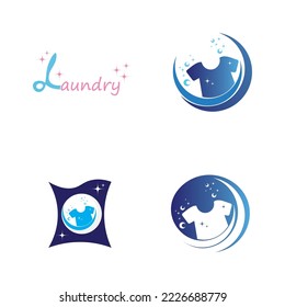 Set of Laundry icon template image vector 