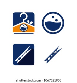 A set of laundry icons
