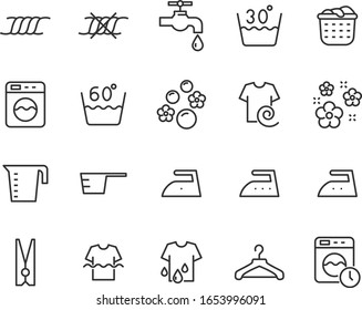 set of laundry icons, cleaning, washer, housework, service