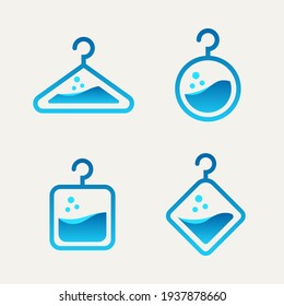 set of Laundry Washer washing machine minimalist line art flat logo icon template vector illustration design. simple modern bundle label logo concept