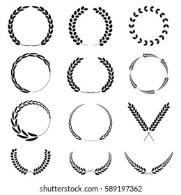 Set Laurel wreath. 