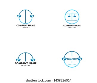 Set of Law Firm Logo Template Design Vector