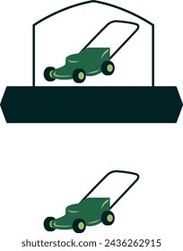 a set of lawn mower icons