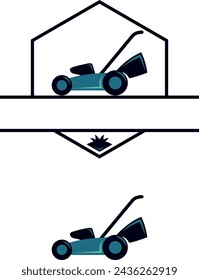 a set of lawn mower icons