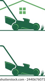 a set of lawn mower icons
