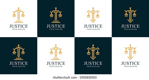 Set of lawyer logo inspiration