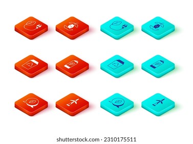 Set Leaf Eco symbol, Wind turbine, Recycle, nature leaf battery, Apple core and Electric saving plug icon. Vector