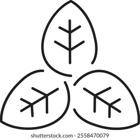 Set of leaf icons. Leaves of trees and plants. Leaves icon. Collection leaf. Elements design for natural, eco, vegan labels. Vector illustration. Leaf Shapes Collection with transparent background.