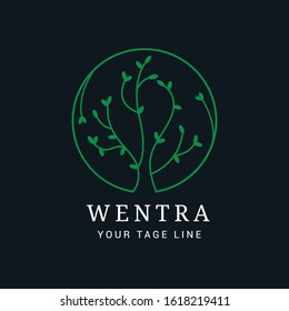 Set leaf logo. Can be used for cosmetics, spas, beauty salons, decorations, boutique logos. Interior Icons. 