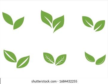 Set of leaf pair with unique styles