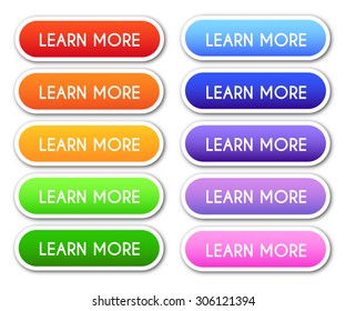 Set of 'Learn More' Buttons