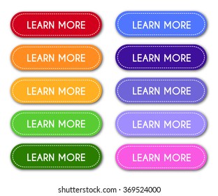 Set of 'Learn More' Buttons