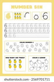 Set of learning numbers flashcards for preschool kids from 1 to 10. Activity worksheets with many exercises. Learn to count with fruits and vegetables. A4 size papers. 