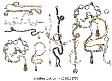 how to draw rope chain