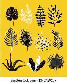 Set leaves illustration