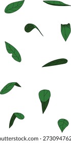 Satz Blätter mit einzigartiger Position und Sicht. Es macht einfacher, einen Baum zu zeichnen, da das Zeichnen von Blättern eine Menge Zeit in Anspruch nimmt und wenn man nur eine Form von Blättern kopiert, sieht es langweilig aus. Damit sparen Sie Zeit und machen Ihre Baumgrafik lebendiger.